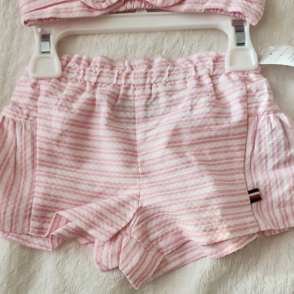 Tommy Hilfiger Pink Striped Two-Piece Outfit - Picture 3 of 5
